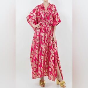 🌴 Meghan Fabulous Palm Beach Maxi Caftan ✨ NWT! Sold Out! Ret: $159 🩷💛